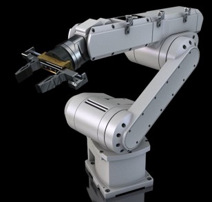 Custom industrial robotic arm engineered by Alwyn